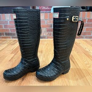 Hunter x Jimmy Choo black boots